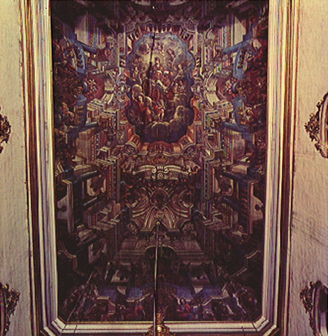 Alegoria da Igreja (detalhe - forro da nave)