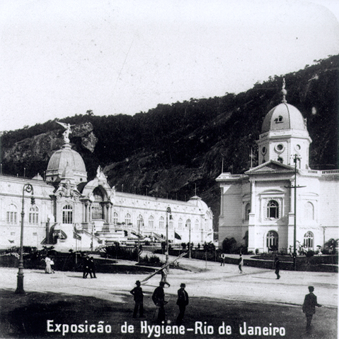 Exposição Comemorativa do Centenário da Abertura dos Portos às Nações Amigas, Praia Vermelha, Rio de Janeiro RJ, 1908