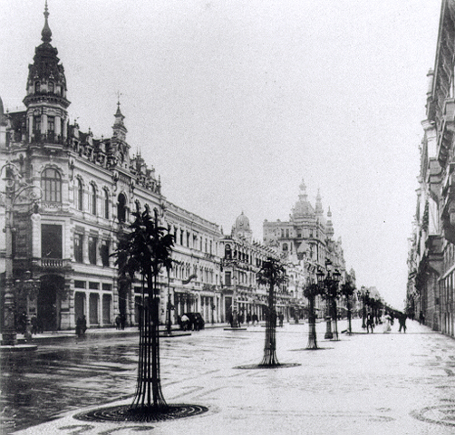 Avenida Central (atual Rio Branco), Rio de Janeiro RJ, 1908c.