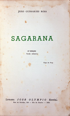 Capa e folha de rosto da 4ª edição do livro Sagarana