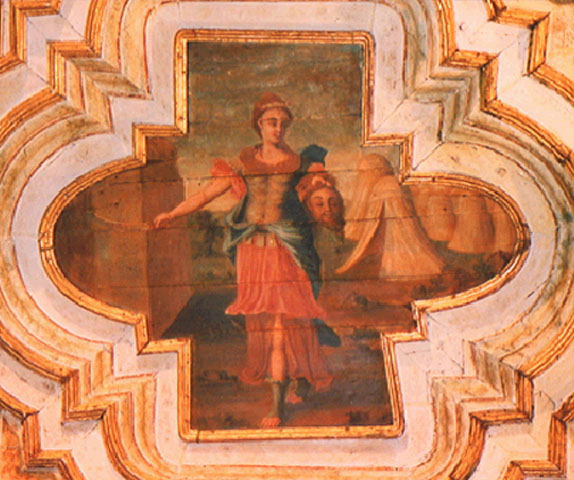 Judite e Holofernes (painel do forro da nave)