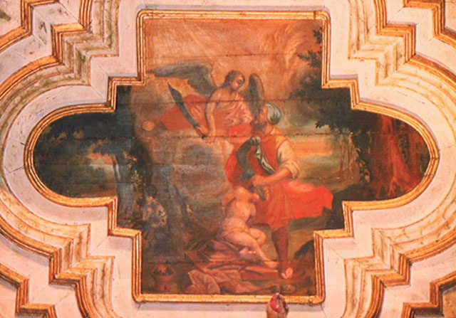 Sacrifício de Abraão (painel do forro da nave)