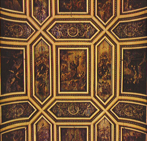 São Francisco com o crucifixo (forro da nave)