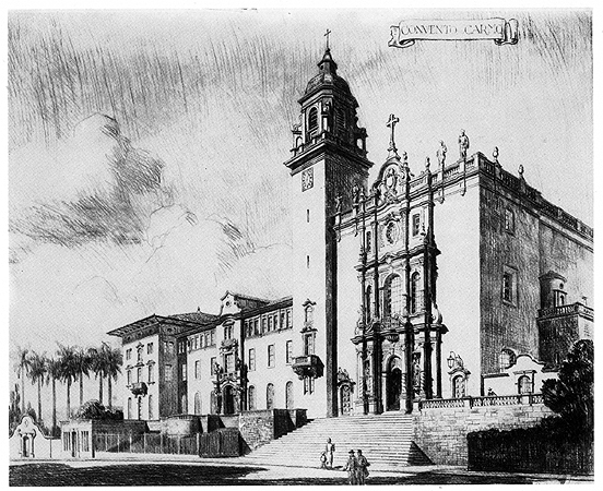 Projeto para convento e igreja do Carmo, 1928