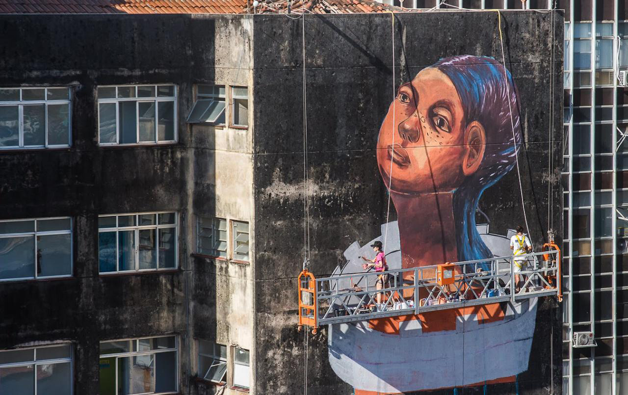 Processo de elaboração da obra Fortaleza Cansada, 2018